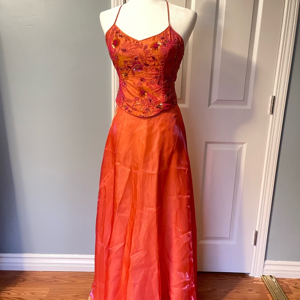 Scala Vibrant Orange Maxi Dress